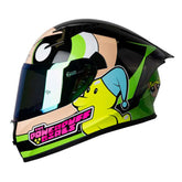 Casco Shaft 526Sp Evo Bellota Verde Claro Visor Iridium Verde